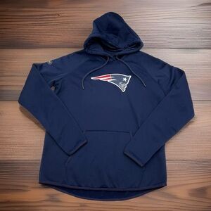Under Armour UA New England Patriots ColdGear NFL Hoodie Women’s M Thumb‎ Holes